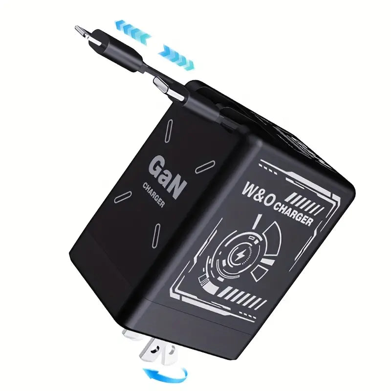 BEST RETRACTABLE FAST-CHARGING CABLE OUTLET-35 W RAPID OUTPUT