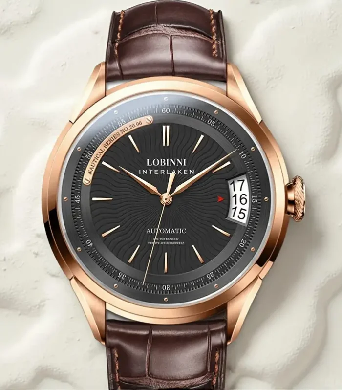 LUXURY LOBINNI MEN's SAPPHIRE CRYSTAL WATCH- NEW DESIGN FASHION.
