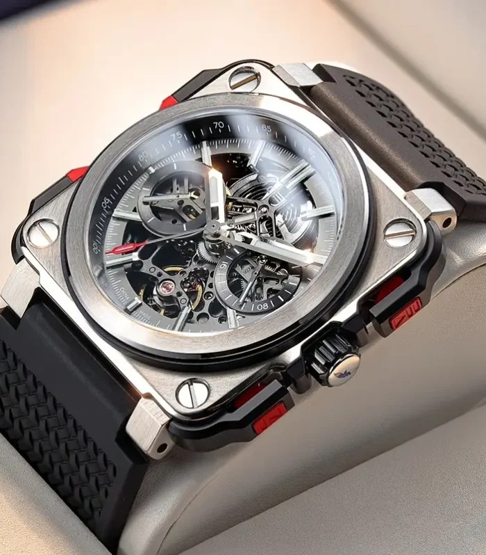 Sporty Skeleton FEICE Men's Watch- For all occasions.