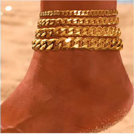 Chain Thickness Specifications Anklet For Women