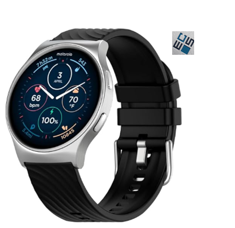 New Design Of Motorola 120-Premium Bluetooth Smartwatch- With Amoled Display.